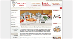Desktop Screenshot of cookforyourhealth.com